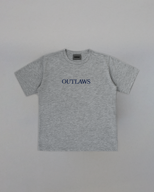 GREY ‘OUTLAWS’ TEE